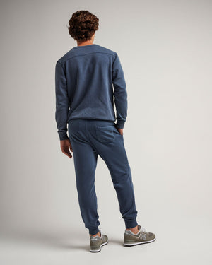 Recycled Fleece Tapered Sweatpant- Mineral Moonlit Ocean