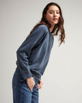 Women's Recycled Fleece Sweatshirt- Moonlit Ocean