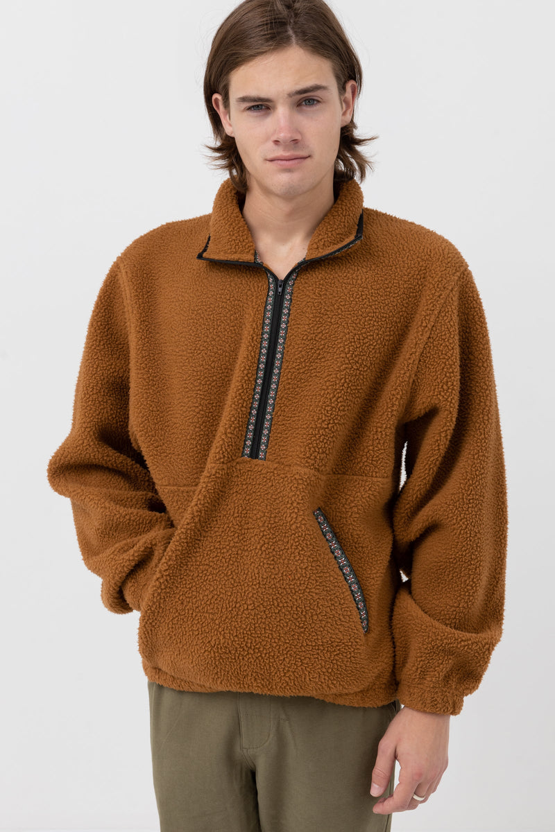 Sherpa Pullover- Ochre