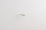 Dainty Bow Ring- Silver