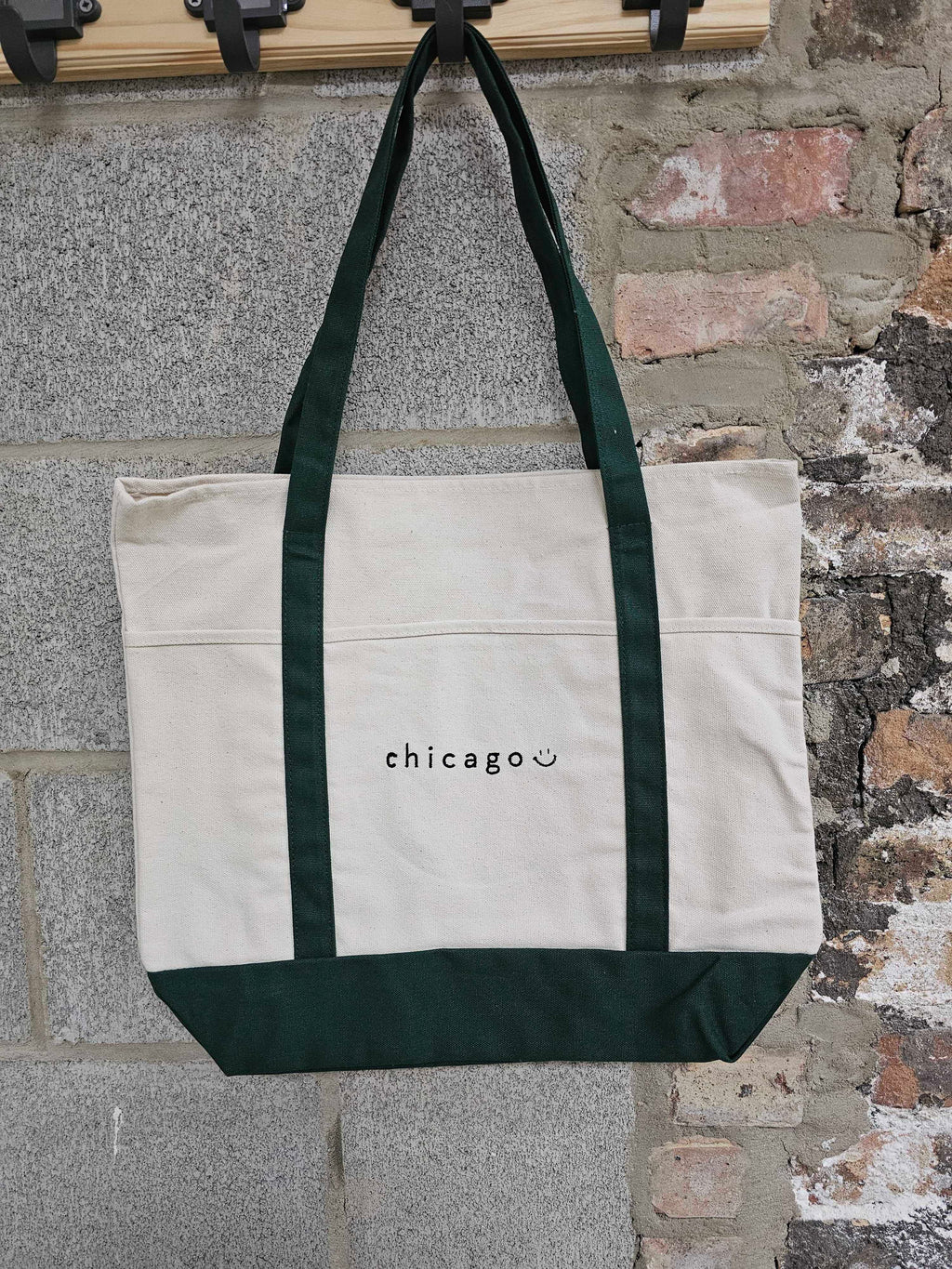 Chicago Canvas Tote - Green