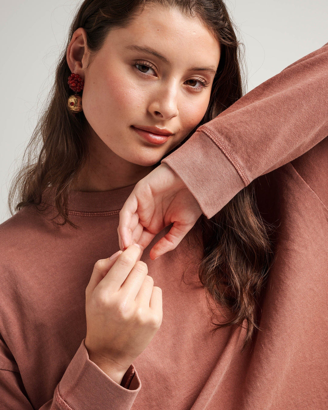 Relaxed Crop LS- Russet