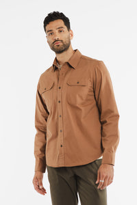 Eugene Utility Shirt- Brown