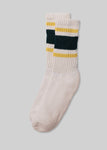 Retro Stripe Socks- Forest/Amber