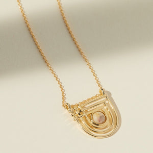 Golden Era Necklace- Agate