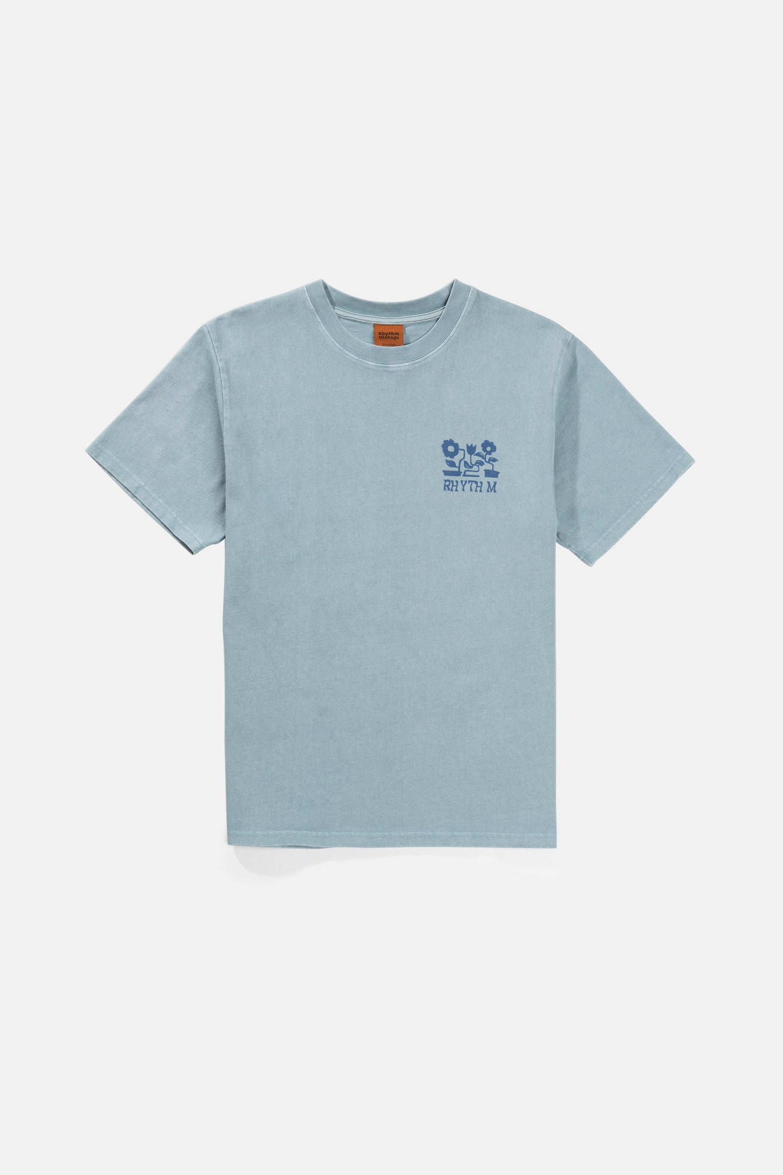 Flower Vintage SS T-Shirt- Blue Fog