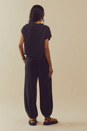 Freya Sweater Set- Black Charcoal Combo