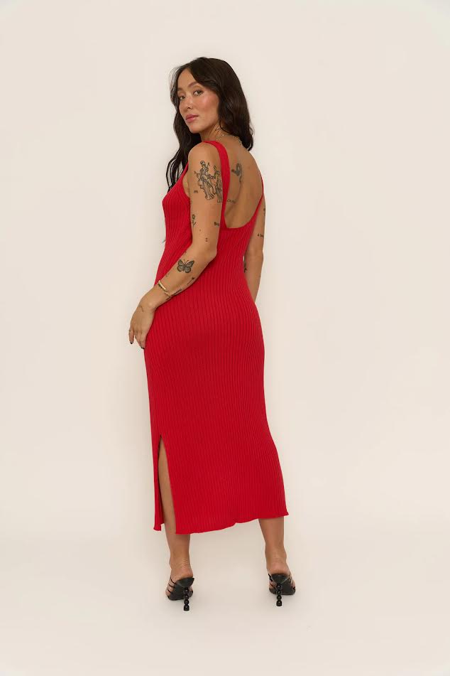 Ada Maxi Dress- Red
