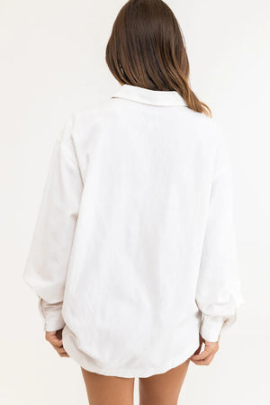 Classic Oversized Shirt- White