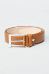 Top Stitch Leather Belt- Vachetta
