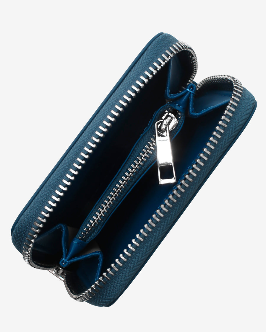 Wallet Zip Shiny Croco- Navy Blue