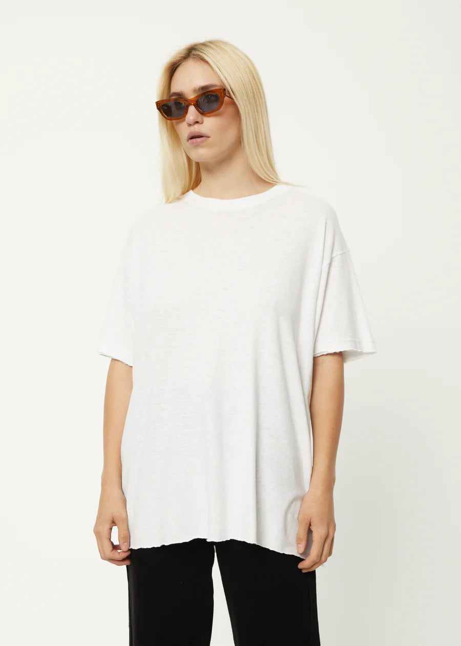 Slay Hemp Oversized T-Shirt- White