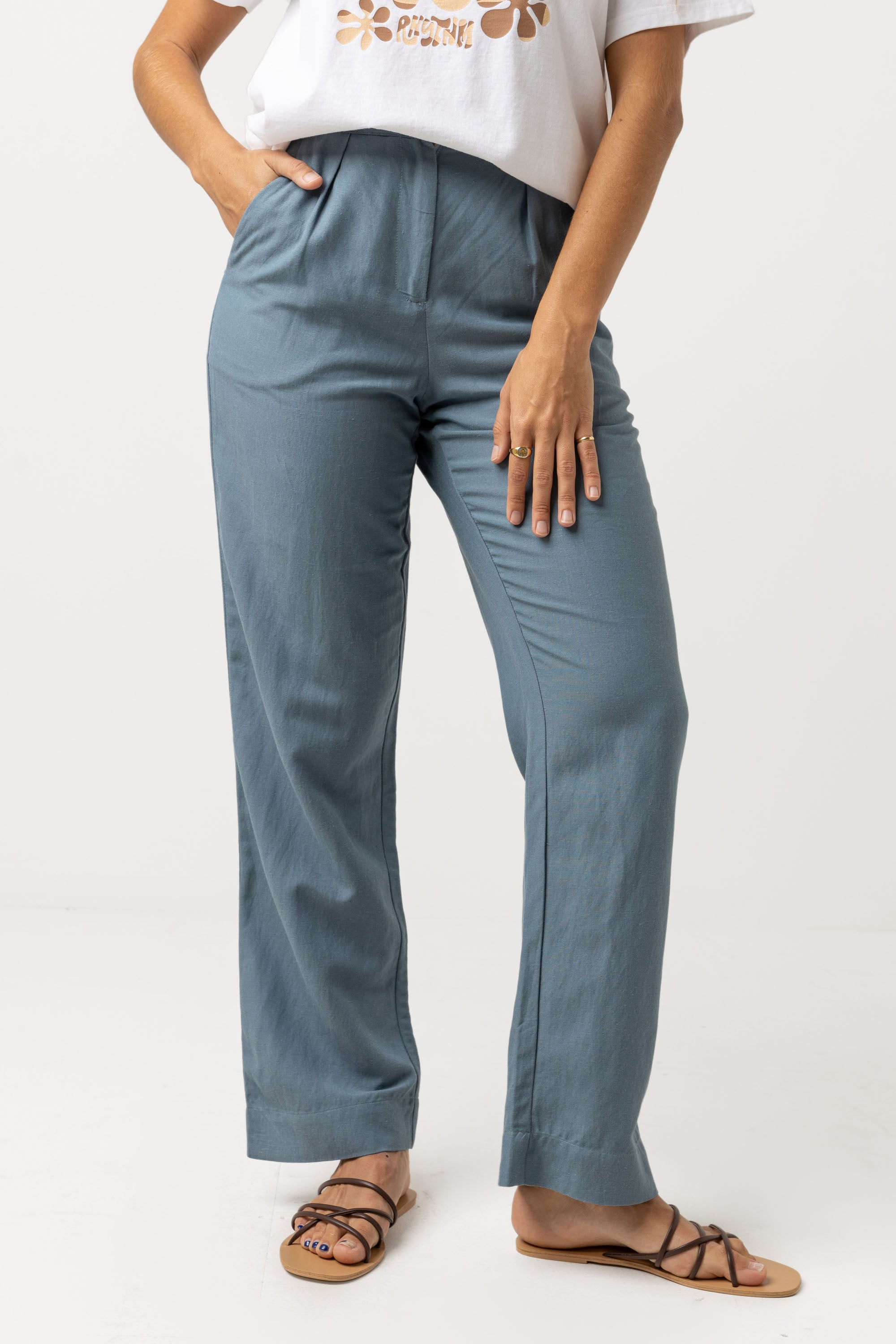 Retreat Pant- Dusted Teal