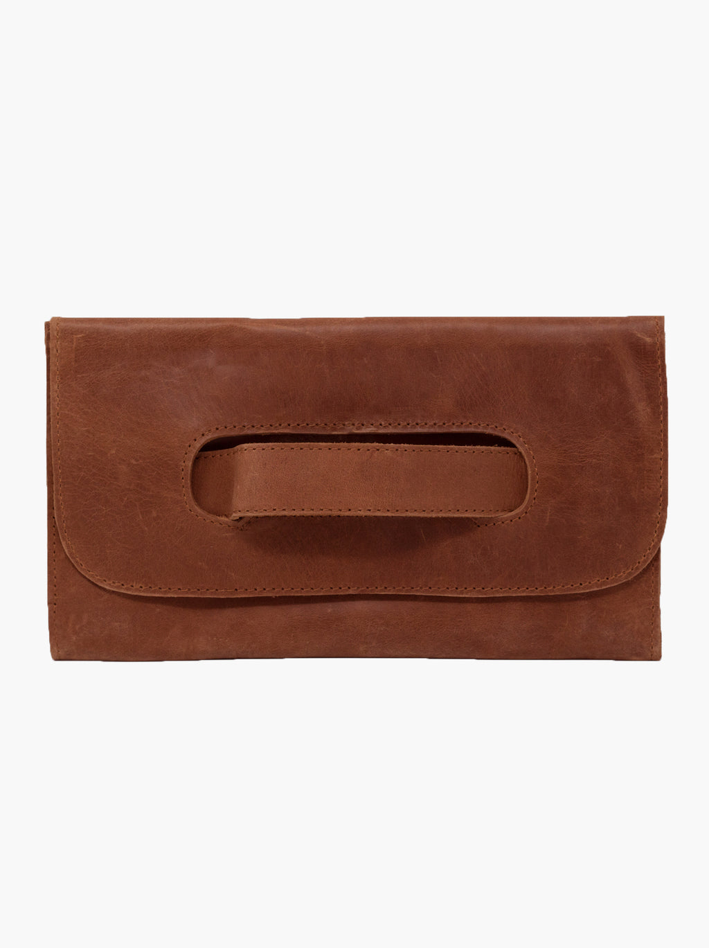 Mare Handle Clutch- Whiskey